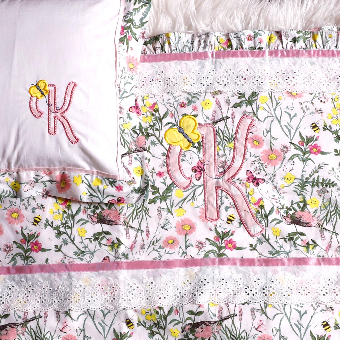 Butterfly Dohar n Cushion set