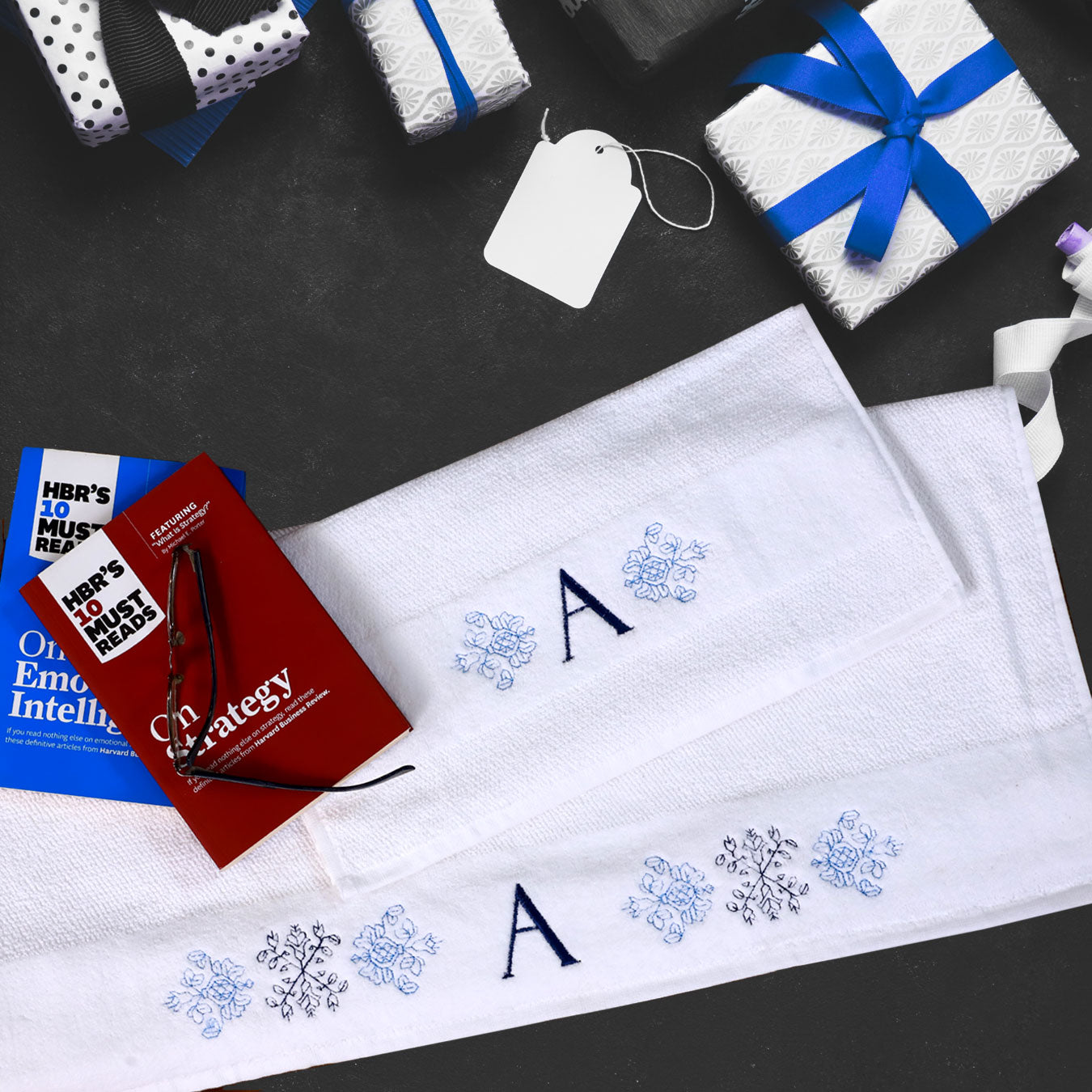 Geometric Motif Blue - 2 pc Set