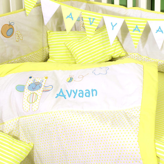 Cuddly Teddy Quilt and Bumper Set