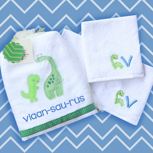 Dino and Me Bath Set