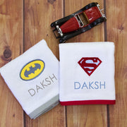 Superheroes Hand Towel Set