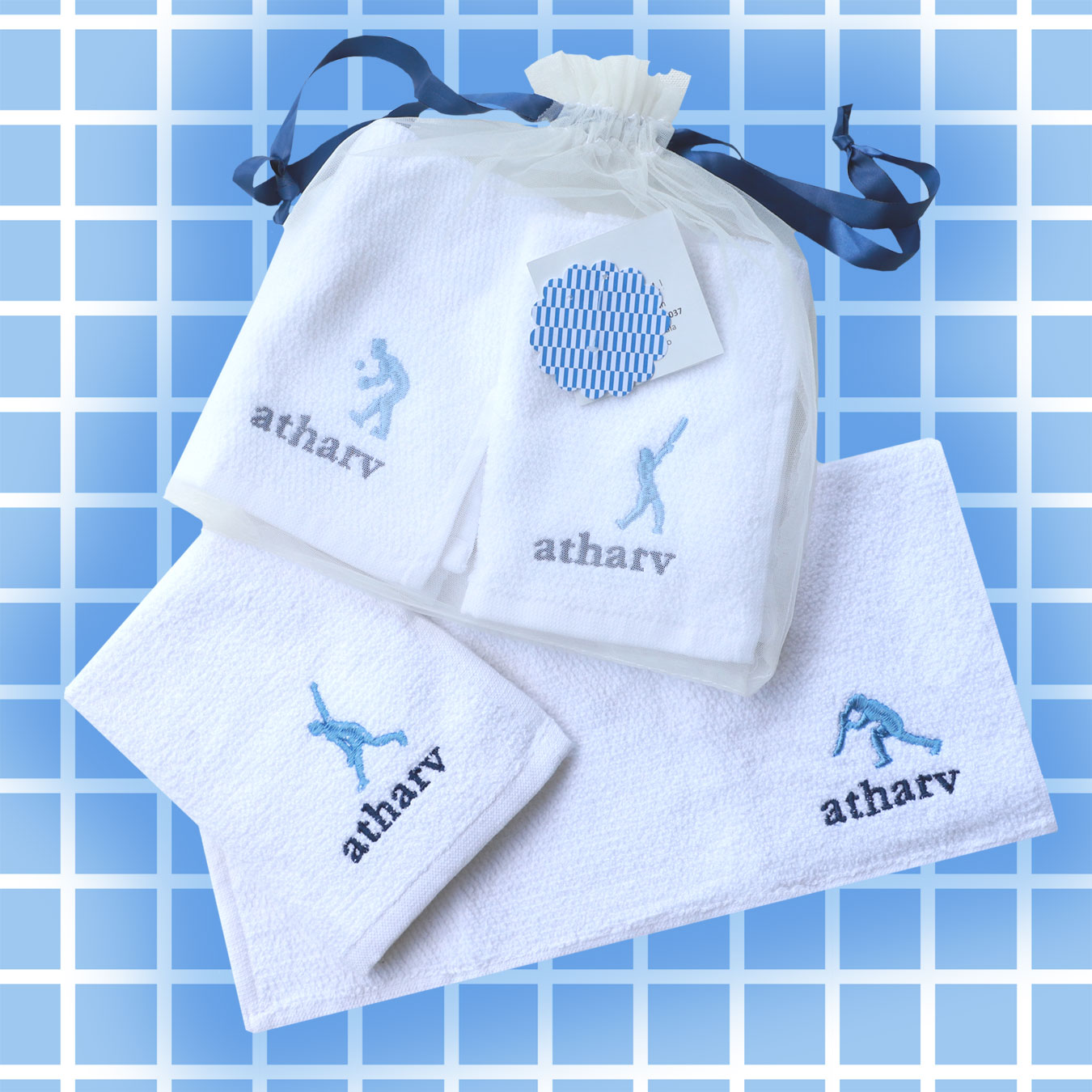 I love Cricket Face Towels