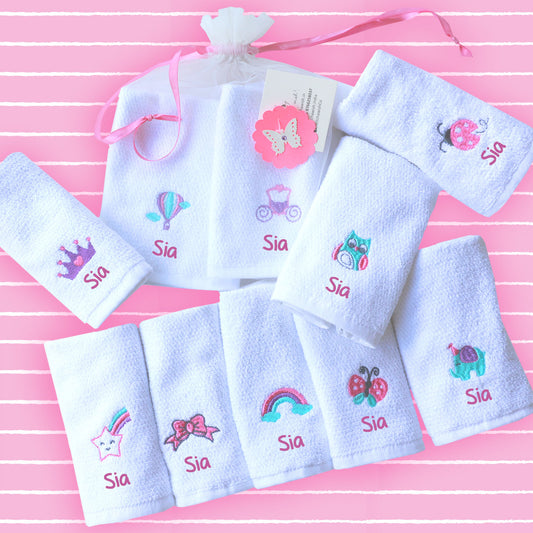 A Fairytale Girls Face Towel Set