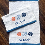 Sports Balls Themed Hand towels