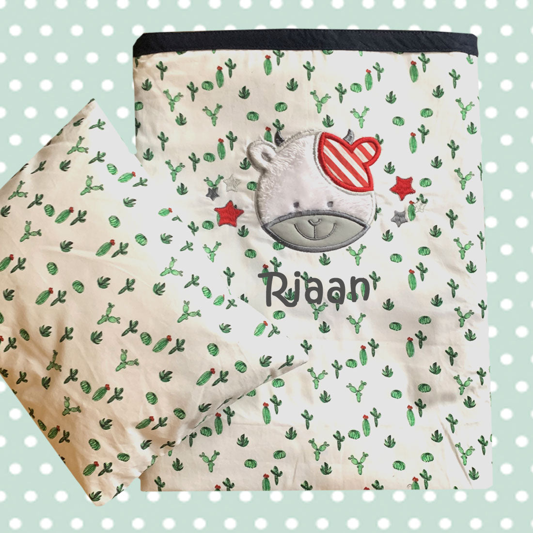 Cuddly Animal Dohar Pillow Set