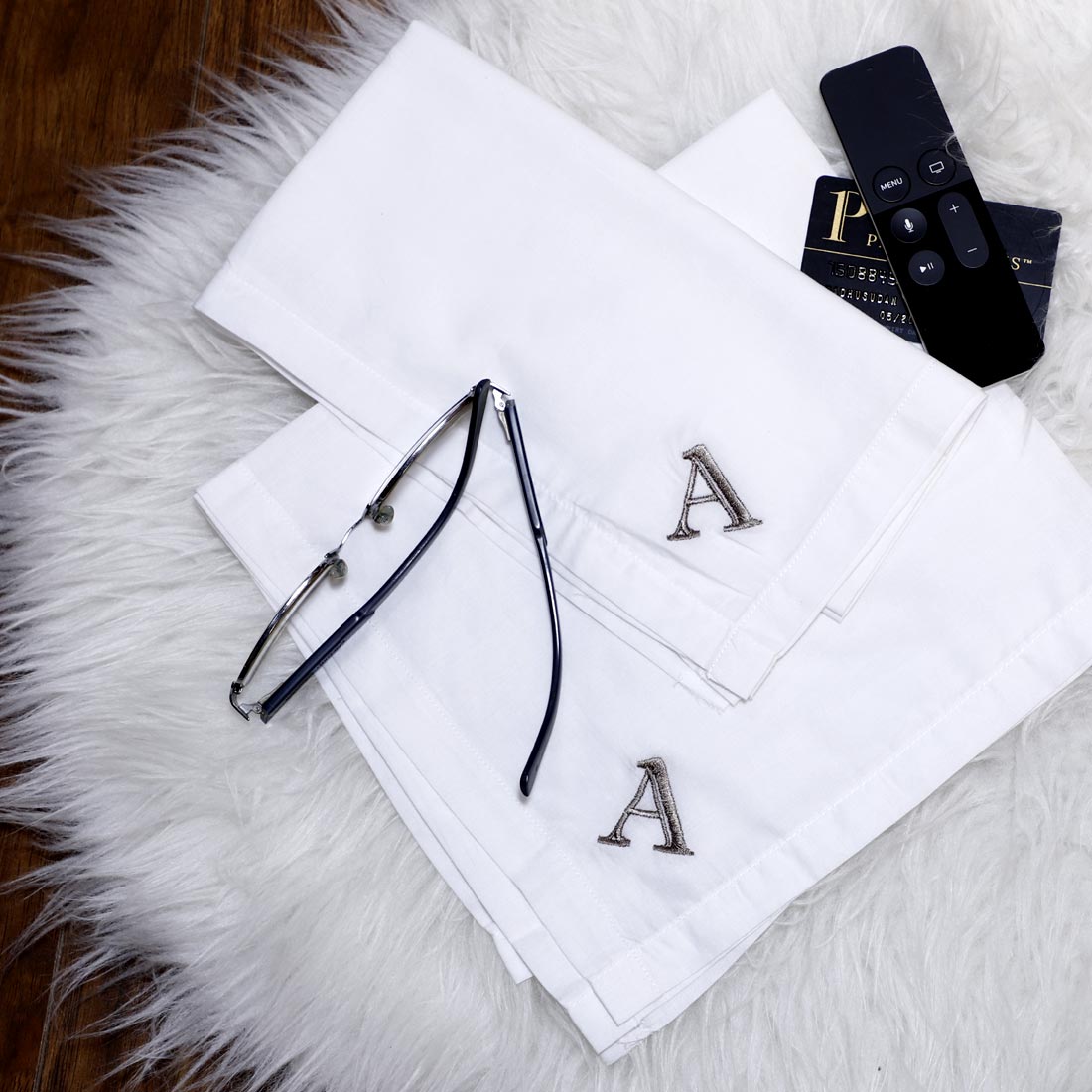 Luxe Voile Handkerchief Single Initial